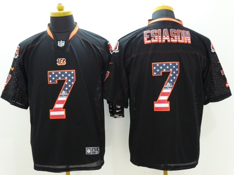 Men's Cincinnati Bengals Boomer Esiason #7 Black Jersey